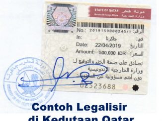 Jasa Legalisir Akte Nikah di Kedutaan Qatar